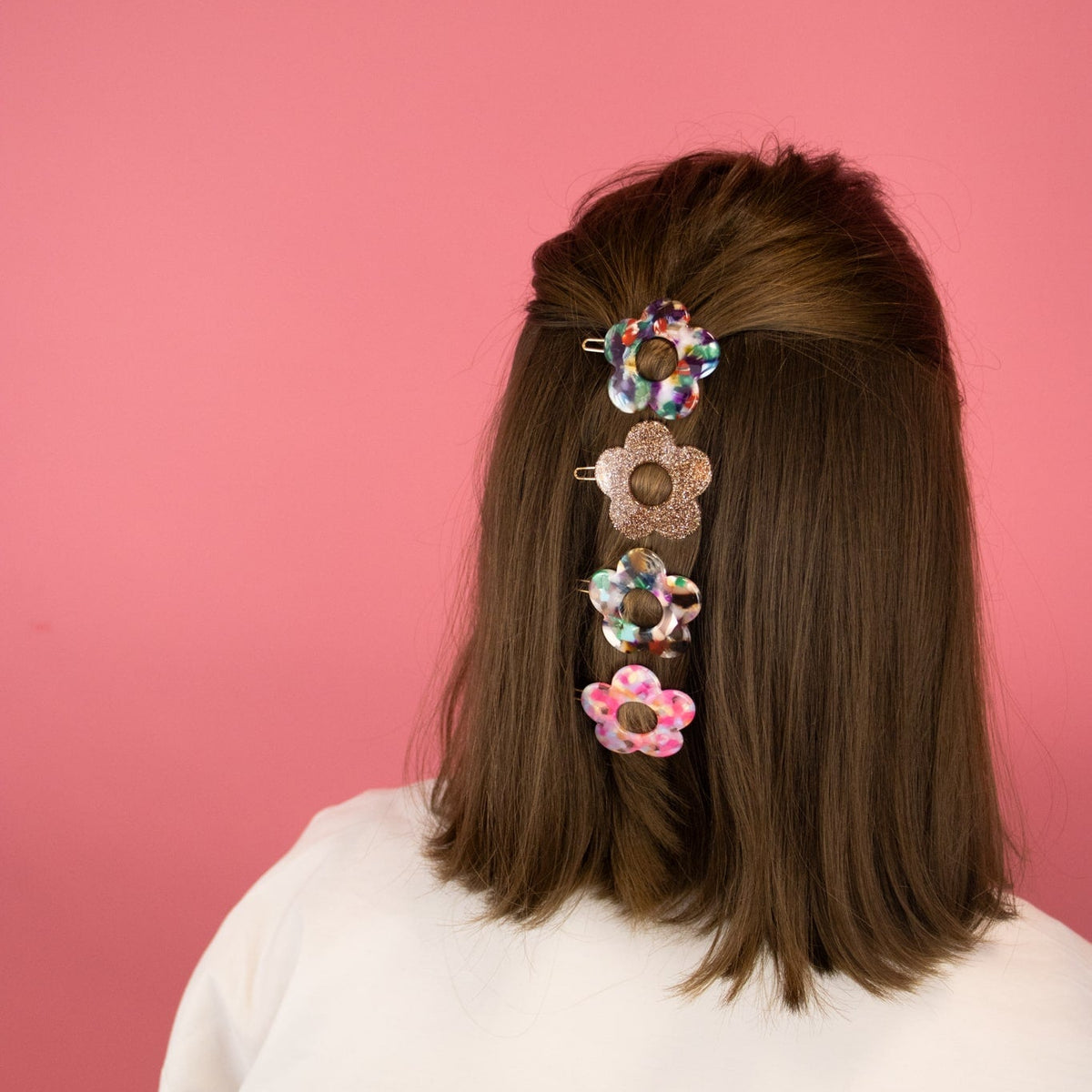 Barrette Marguerite – Rainbow Pop
