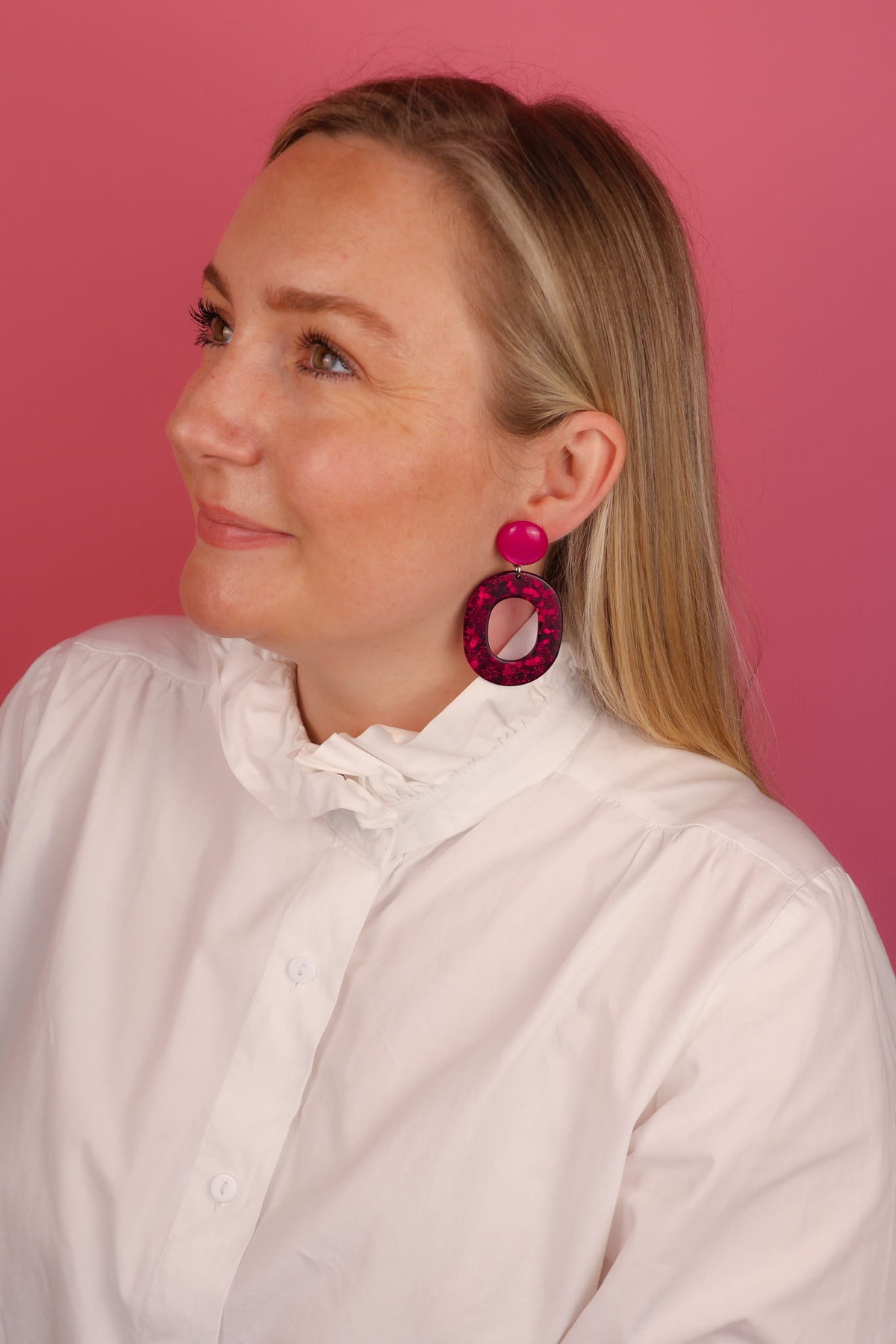 Boucles d’oreilles Céleste - Fuschia