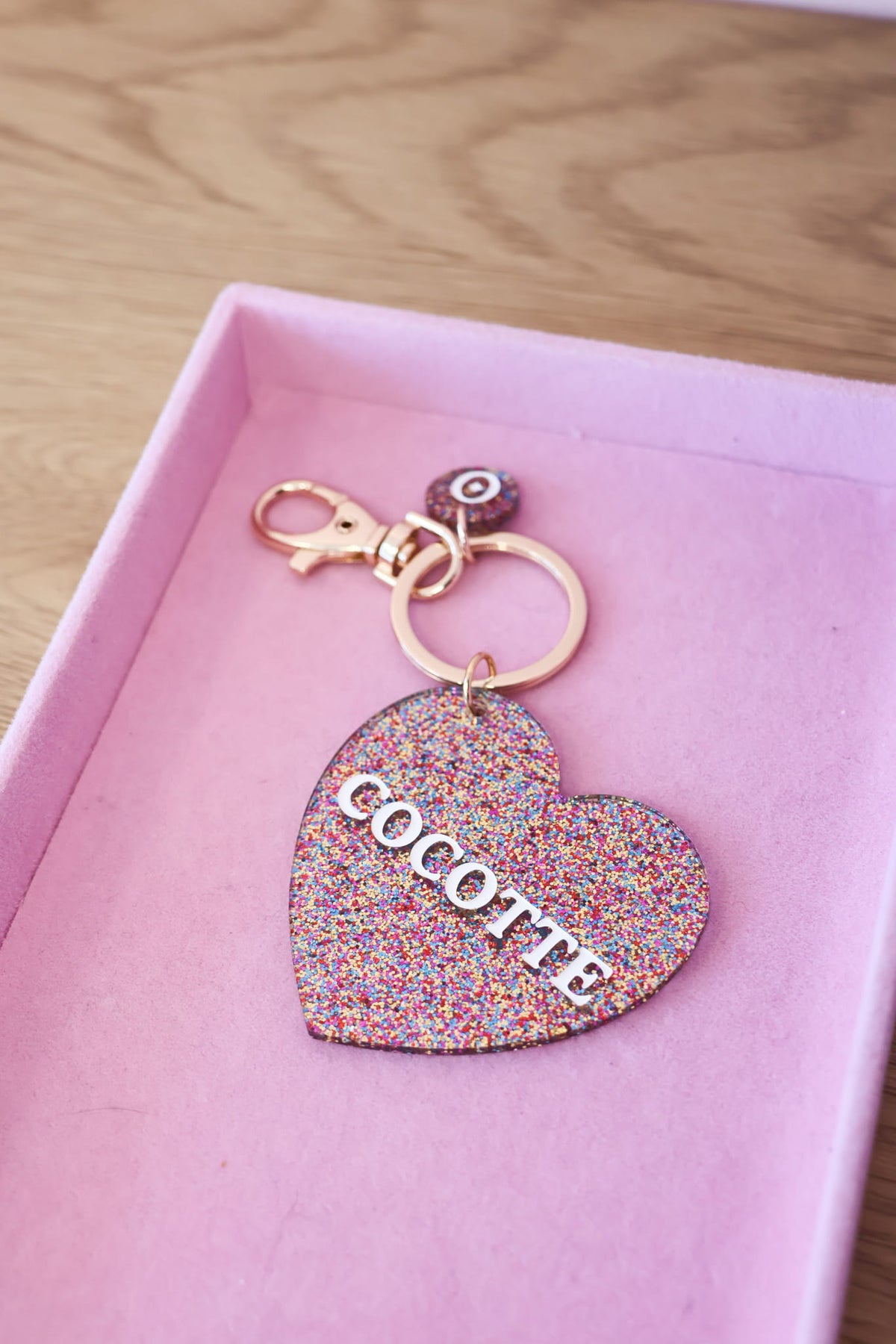 Porte clé coeur - Cocotte