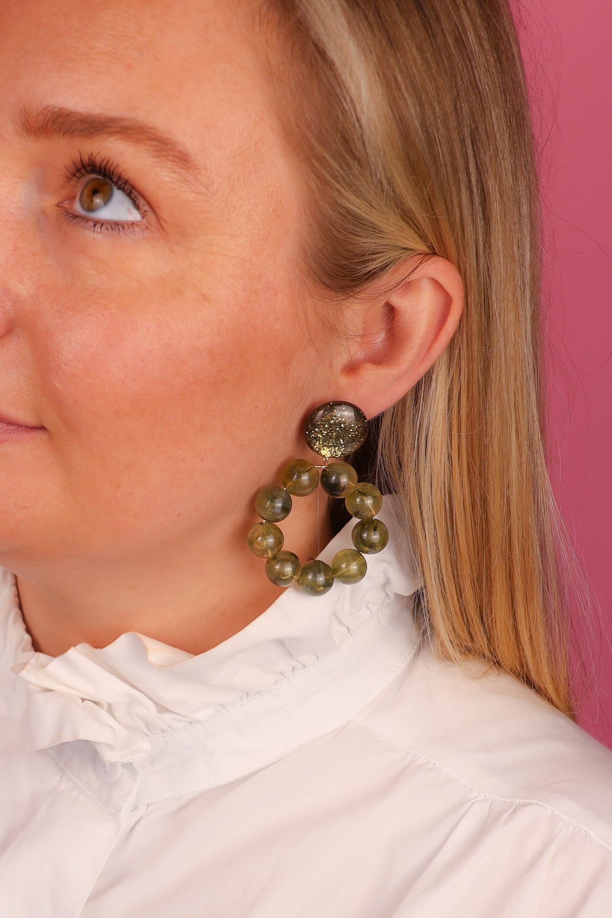Boucles d’oreilles Gigi – Kaki