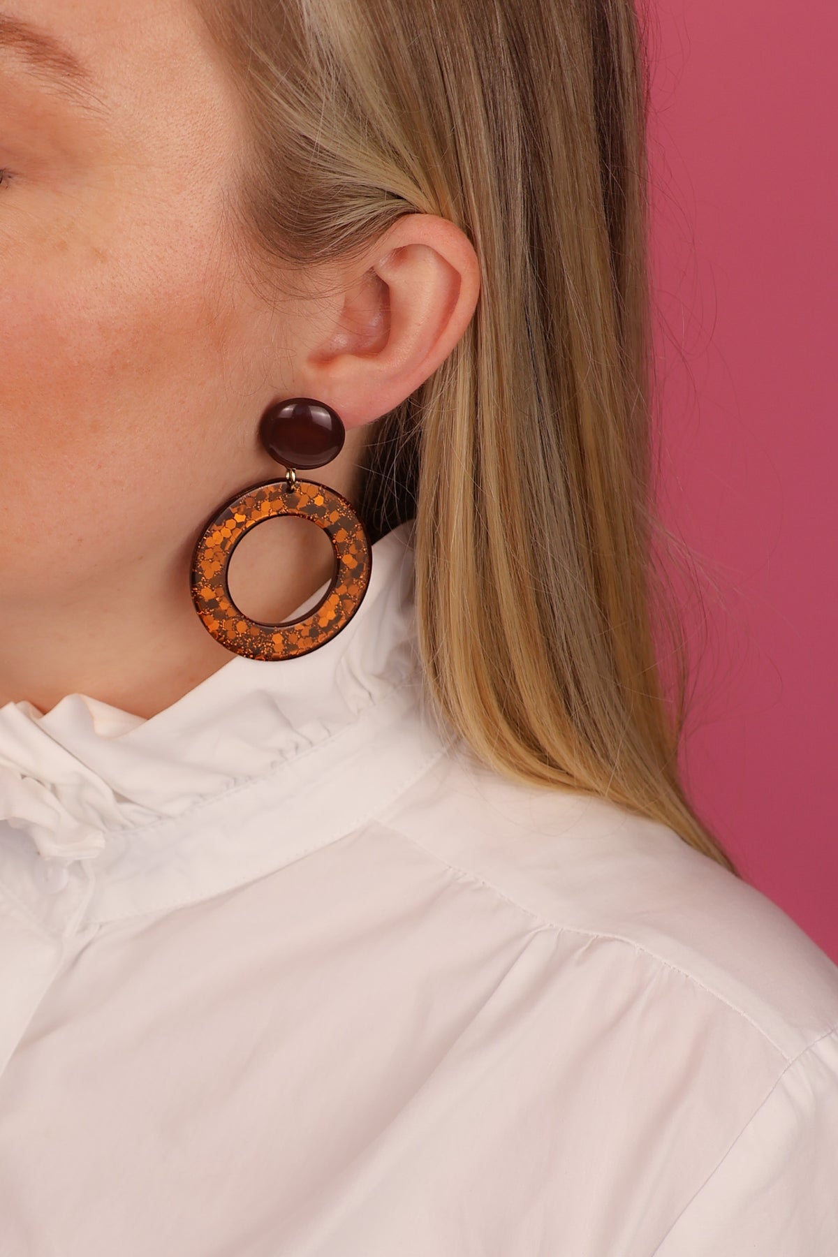 Boucles Esma - Marron et Caramel